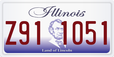 IL license plate Z911051