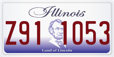 IL license plate Z911053