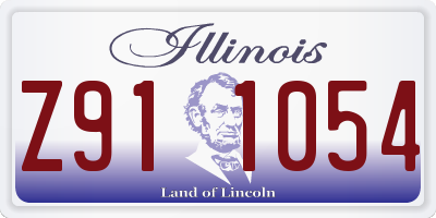 IL license plate Z911054