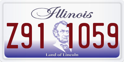 IL license plate Z911059