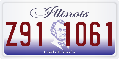 IL license plate Z911061