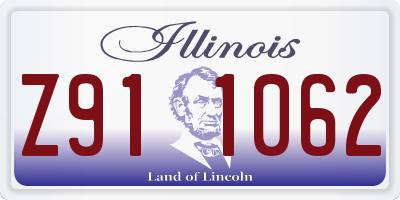IL license plate Z911062