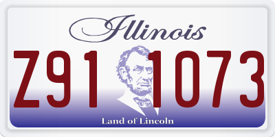 IL license plate Z911073