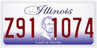 IL license plate Z911074