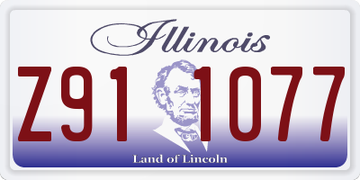 IL license plate Z911077