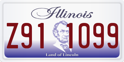 IL license plate Z911099