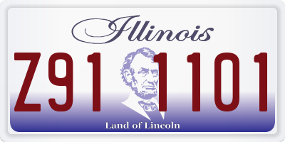 IL license plate Z911101