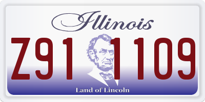 IL license plate Z911109