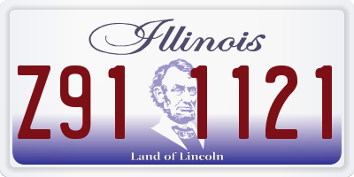 IL license plate Z911121