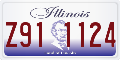 IL license plate Z911124
