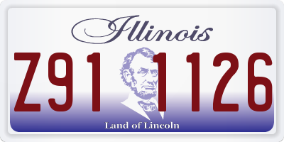 IL license plate Z911126