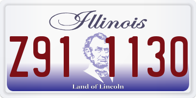 IL license plate Z911130