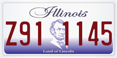 IL license plate Z911145
