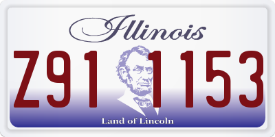 IL license plate Z911153