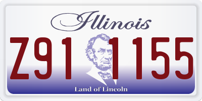 IL license plate Z911155