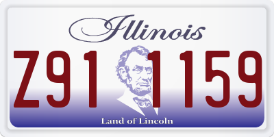 IL license plate Z911159