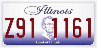 IL license plate Z911161