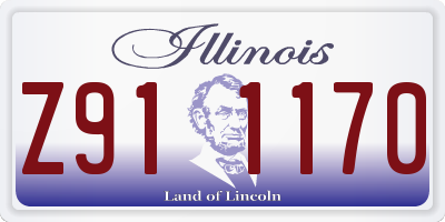 IL license plate Z911170
