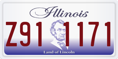 IL license plate Z911171
