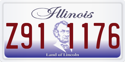 IL license plate Z911176