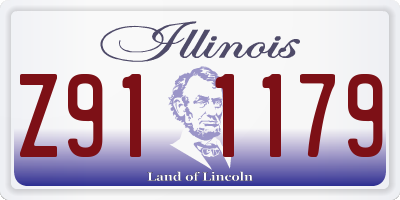 IL license plate Z911179