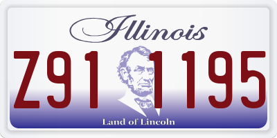 IL license plate Z911195