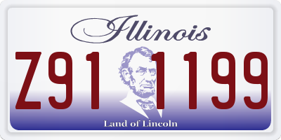 IL license plate Z911199