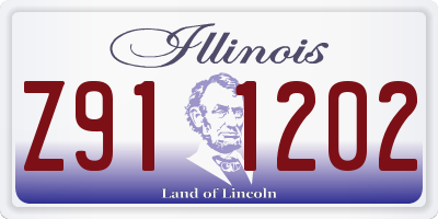 IL license plate Z911202