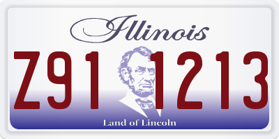 IL license plate Z911213