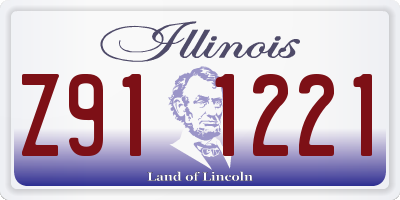 IL license plate Z911221