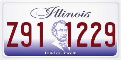 IL license plate Z911229