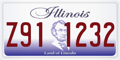 IL license plate Z911232