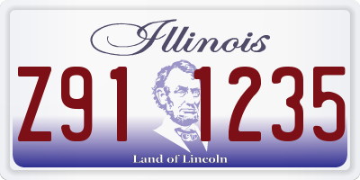 IL license plate Z911235