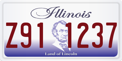 IL license plate Z911237
