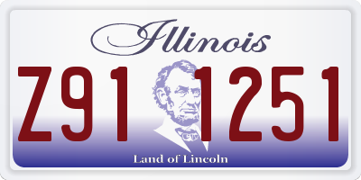 IL license plate Z911251
