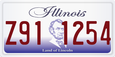 IL license plate Z911254