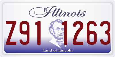 IL license plate Z911263