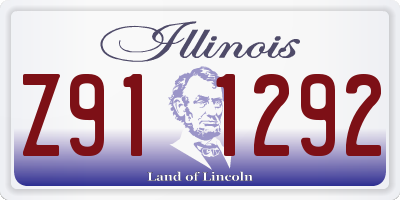 IL license plate Z911292