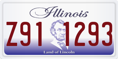 IL license plate Z911293