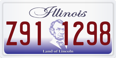 IL license plate Z911298