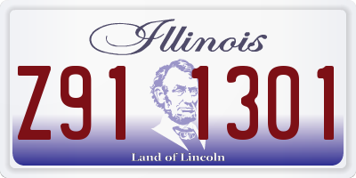 IL license plate Z911301