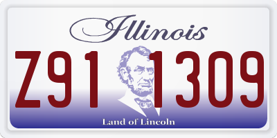IL license plate Z911309