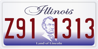 IL license plate Z911313