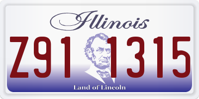 IL license plate Z911315