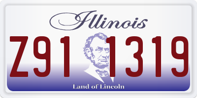IL license plate Z911319