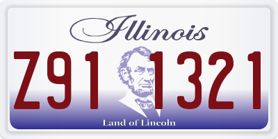 IL license plate Z911321