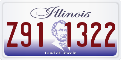 IL license plate Z911322