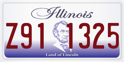 IL license plate Z911325