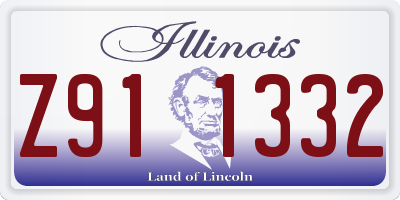 IL license plate Z911332