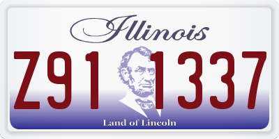 IL license plate Z911337